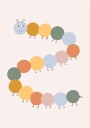 Cute Catterpilar Ratio2x3 Plakat Plakat / 70x100cm