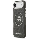 Karl Lagerfeld IML Glitter Karl & Choupette-hoder-logo MagSafe iPhone Air-etui – svart
