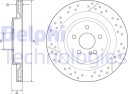 DELPHI BG4958C Bremseskive