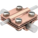 Obo Bettermann 5312442 Kryssklemme med mellomplate Jording & lynavledere