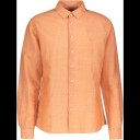 Roald Shirt Burnt Orange XL Melange linen shirt