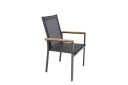 Venture Design Texas lenestol Svart Teak armlene Svart