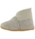En Fant Wool Slippers W. Rib - Beige - 27\28