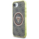 Guess MagSafe deksel til iPhone 16e med metallglitter - Brun