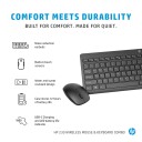HP 230 Trådløst Tastatur og Mussett - Pan Nordic - Standard Størrelse - Svart