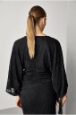 Joelle   Bluse i blonde   Svart