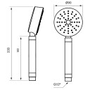 Tapwell Zdoc072 CR Tap Dusjhode i Metall Krom