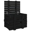 vidaXL Putekasse svart 58x40,5x42 cm heltre furu