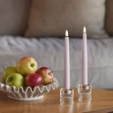 Edelweiss   LED kronelys 2,2x22 cm 2 stk pastel rose