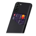 KSQ Samsung Galaxy S22 5G Deksel med Kort Lomme Svart