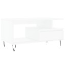  Salongbord hvit 90x49x45 cm konstruert tre 8721012113312