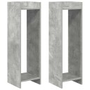 vidaXL Planteholder 2 pcs BetongGrå 30 x 30 x 100 cm Konstruert tre