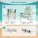 Sammenleggbare strandstoler med bord – justerbar hvilestol bærbar