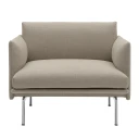 Muuto Outline Chair Polished Aluminum Base   Ecriture 240
