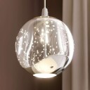 Lucande LED-pendellampe Hayley, 5 lyskilder, rund, krom
