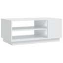 vidaXL Salongbord hvit 102x55x43 cm sponplate