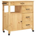  Kjøkkenvogn MONZA 84x40x90 cm heltre furu 376109