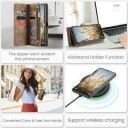 Samsung Galaxy S24 Caseme 008 2-i-1 Multifunksjonell Lommebok-deksel Brun