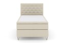 Select No 6 Kontinentalseng 120x200 Fast Memory/Pocket Beige/V formede Metallben