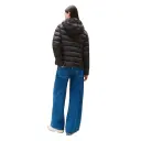 Tommy Jeans Tjw Slim Hood Prnt Down Jckt Ext - Black - L