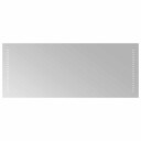 vidaXL LED Badevindu Gjennomsiktig 100 x 40 cm herdet glass