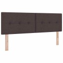  Hodegavl med knapper mørk brun 140 cm tekstil