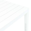 vidaXL Hagebord hvit 78x78x72 cm plast