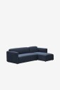 Kave Home   Modulsofa Neom 3 seter med sjeselong   Blå