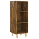 vidaXL Skjenk røkt eik 34,5x32,5x90 cm konstruert tre