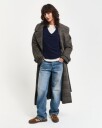 Gant Ekstra fin lammeull genser med V-hals EVENING BLUE S