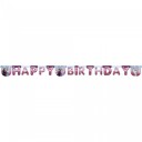 Globos Europe Frozen 2 Happy Birthday Banner