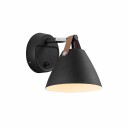 DFTP Strap 15 Vegglampe Sort