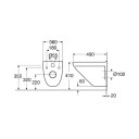 Gustavsberg Nordic3 HF 3635 Compact Vegghengt Toalett