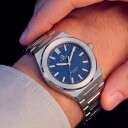 Timex Q Marbella Quartz Stainless Steel 40,5mm Blue Dial