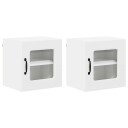  Kjøkkenskap med hylle 2 pcs Hvit 40 x 31 x 40 cm Konstruert tre