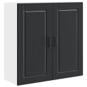  Kjøkkenskap med hylle Svart 80 x 31 x 80 cm Konstruert tre