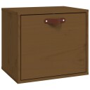 vidaXL Veggskap honningbrun 40x30x35 cm heltre furu