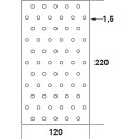 Hullplate FAST HP Stål 120x220x1,5 mm
