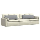  Sofaputer 2 pcs Lysegrå 120 x 40 cm stoff