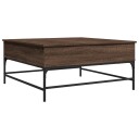  Salongbord brun eik 95x95x45 cm konstruert tre og metall 8721012490291