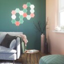 Nanoleaf Shapes Starter Kit - Trådløst lyssett - LED x 15 - 2 W - klasse G - RGBW-lys - 1200-6500 K - sekskant
