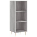 vidaXL Skjenk grå sonoma 34,5x32,5x90 cm konstruert tre