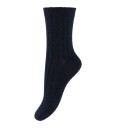 Huttelihut Wool Rib Socks 2 Pack   DARK NAVY   35\38