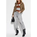 AllSaints Dame Strikkevarer Brun S,