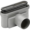 Unidrain 1421 Utløpshus Ø75mm Grå