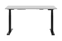 Skrivebord Hengrove 130 cm Elektriskt Justerbart   Grå/Svart
