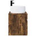  Vegghengt servantkommode Røkt Eik 49 x 44,5 x 66 cm
