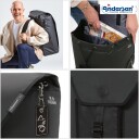 Andersen Shopper Alu star Trillebag 50 Liter OLI.P 3.0  Svart
