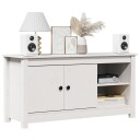 vidaXL TV-benk hvit 103x36,5x52 cm heltre furu