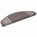  Selvlimende trappematter 15 pcs Brun 65 x 21 x 4 cm